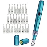 TBPHP P20RL Elektrischer Derma pen mit LCD-Bildschirm 8 Geschwindigkeitsstufen Derma pen inkl. 25 Nadelköpfe verstellbar