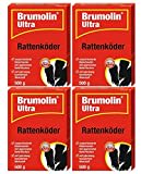 Brumolin Ultra Rattenköder 4x500 gr, Rattengift, Rattenportionsköder, Rattenbekämpfung