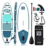 TIGERXBANG Aufblasbare SUP Boards Stand Up Paddleboarding 305x80x15cm mit hochwertigem SUP-Zubehör, Allround-Paddle-Boards für Erwachsene/Kinder, Defender Collection Blau