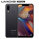 UMIDIGI A3 Pro Smartphone ohne Vertrag günstig 5.7 Zoll Notch Display, Android 9, 5G WiFi Handy 3GB+32GB ROM(256GB erweiterbar), Benachrichtigung LED, Global Version, Dual SIM, 12MP+5M Kamera, Grau