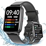 PASONOMI Smartwatch Herren 1.8 Zoll HD Touchscreen IP68 Wasserdicht 100+ Sportmodi Uhren mit Herzfrequenzmonitor Schlafmonitor SpO2 Schrittzähler Fitnessuhr mit Nachrichtenalarm für Android iOS