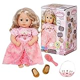 Baby Annabell Little Sweet Princess 36 cm, weiche Puppe mit Langen blonden Haaren, Schlafaugen, reagiert auf Berührung, mit Soundfunktion, 703984 Zapf Creation