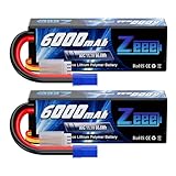 Zeee 3S Lipo Akku 11,1V 80C 6000mAh Hardcase Batterie mit EC5 Stecker für RC Car RC Truck RC Auto Boot LKW Truggy RC Hobby (2 Packungen)