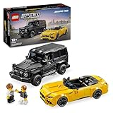 Lego Speed Champions Mercedes-AMG G 63 & Mercedes-AMG SL 63, Bauset mit 2 Spielzeug Autos und 2 Fahrer Minifiguren, Geschenk für Jungen und Mädchen, Modellauto Set, Rennwagen Spielzeug 76924