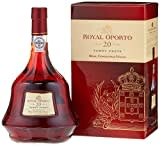 ROYAL OPORTO AGED 20 YEARS TAWNY PORT (1 x 0,75l) in der Kristallflasche mit Geschenkverpackung - Portwein aus dem ältesten und größten Portweinhaus der Welt Real Companhia Velha