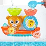 RILSO Badewannenspielzeug ab 1 2 3 4 Jahr,Badespielzeug ab 1 2 3 4 Jahr,Wasserspielzeug Kinder Spielzeug ab 1 2 3 Jahr Mädchen Junge,Badespielzeug Baby ab 6-18 Monate,Badewannenspielzeug Baby Bath Toy