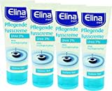 Elina Urea Fußcreme 75ml sensitive 3% in Tube, 4er Pack