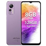 Ulefone Note 14 (64GB) Handy Ohne Vertrag Günstig 2023, 8GB+64GB Android 12 Handys, 6,52" HD+ Smartphone Ohne Vertrag, 13MP+5MP Kamera 4500mAh, Fingerprint, Dual SIM 4G Simlockfreie Handys (Violett)