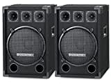 Paar McGrey DJ-1222 DJ PA Lautsprecher Box 30cm (12“) Subwoofer 1200W (Passiv, 2-Wege System, Holzgehäuse)