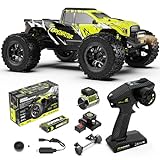 AMORIL 1/10 RTR bürstenlose schnelle RC-Autos für Erwachsene, max. 50 mph Hobby-Elektro-Offroad-Monstertruck, wasserdichtes Hochgeschwindigkeits-RC-Auto, 4WD-Fernsteuerungsauto mit 3S Lipo, Grün