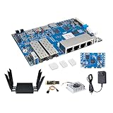 Banana Pi BPI-R4 WiFi 7 Wireless Dual-Band WiFi Router Board OpenWRT mit MediaTek MT7988A (Filogic 880) SoC, unterstützt 2X 10GbE SFP und 4X GbE Gigabit Ethernet für NAS Smart Home Gateway (Bundle3)