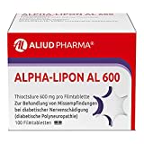 ALIUD PHARMA Alpha-Lipon AL 600, 100 Filmtabletten: Mit Alpha-Liponsäure, bei diabetisch bedingter Nervenschädigung