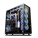 Thermaltake Core P8 TG | E-ATX-PC-Gehäuse | 3 x gehärtetes 4mm Glasseitenteil | Wall Mount | schwarz