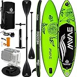 KESSER® Aufblasbares SUP Board Set Stand Up Paddle Board Premium Surfboard Wassersport | 6 Zoll Dick | Komplettes Zubehör | 130kg