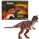 Mattel Jurassic World Hammond Collection Das gefallene Königreich“ Carnotaurus Dinosaurier-Actionfigur, Große Spezies, bewegliche Premium-Figur HTK44, Braun