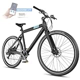 BLUEWHEEL City E-Bike 28" Leichtgewicht I Deutsche Qualitätsmarke | EU-konform E-Fahrrad | 7 Gänge, 250 W Hinterradmotor für 25 km/h | Elektrofahrrad mit App, integr. (BUTEO)