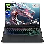 Lenovo Legion Pro 7i Gaming Laptop, Intel Core i9-14900HX, 64 GB DDR5 RAM, 4 TB PCIe SSD, 16" WQXGA, NVIDIA GeForce RTX 4090, RGB QWERTZ Tastatur, Windows 11 Pro, Black