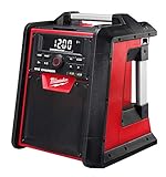 Milwaukee 4933446639 Netz/Akku-Radio M18RC/0, 40 W Verstärker, 18V