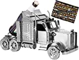 BRUBAKER Bierflaschenhalter Truck - LKW Metall Skulptur - XXL Bier Geschenk mit Geschenkkarte für Männer, Brummi Fahrer und Trucker