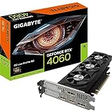 Gigabyte NVIDIA GeForce RTX 4060 OC Low Profile Graphics Card - 8GB GDDR6, 128-bit, PCI-E 4.0, 2475MHz Core Clock, 2x DP 1.4, 2x HDMI 2.1a, NVIDIA DLSS 3 - GV-N4060OC-8GL