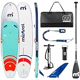 Mistral© Sun Rise Air 10'6 - Stand up Paddling Board Aufblasbar - Für Familien - Stabil, Leicht, Komplettset mit Pumpe, Paddel & Leash