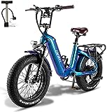 Fafrees F20 Master [ OFFIZIELL ] E-Bike 20 Zoll 48V/22,5AH Akku, Damen Mountainbike HHerren, Elektrofahrrad bis 160km, Mountainbike Federsitz, Ebike Shimano 7S, Hydraulische Scheibenbremsen