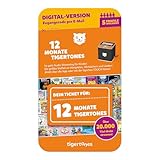 tigermedia tigertones-Ticket (DIGITAL) sofort vergübar 12 Monate Audio-Streaming 20.000 Hörspiele Hörbücher Kindermusik tigerbox 5 Profile | Aktivierungscode per Email