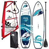 F2 Cruise Team WS 11,6" | Inflatable | Stand Up Paddle Board Set mit F2 Checker Rigg Segel | 2,0 qm - 5,5qm (2,5 qm) (4,0 qm)