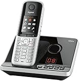 Gigaset S810A Dect-Schnurlostelefonmit Anrufbeantworter, stahlgrau