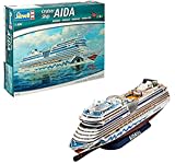 Revell Revell_05230 Modellbausatz Schiff 1:400 - Cruiser Ship AIDAblu, AIDAsol, AIDAmar, AIDAstella im Maßstab 1:400, Level 5, originalgetreue Nachbildung mit vielen Details, Kreuzfahrtschiff, 05230, Mittel