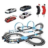 AGM MASETCH High Speed Series Slot Car Race Track Sets - Slot Cars, Rennstrecken & Zubehör Elektrische Rennstrecke, Duale Elektrische Rennstrecke (13,5 Meter lang)