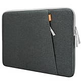 JETech Laptoptasche Hülle für 13,3 Zoll MacBook Air/Pro, 14 Zoll MacBook Pro 2021 M1, 13-13,6 Zoll Notebook, Wasserdicht Laptophülle Stoßfest Laptop Sleeve mit Zubehörtasche (Dunkelgrau)