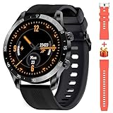 Blackview Smartwatch Herren, X1 Fitnessuhr Rund Volle Touchscreen 5ATM Wasserdicht Sportuhr Fitness Tracker mit Pulsuhr Schlafmonitor Schrittzähler Damen Aktivitätstracker für iOS Android