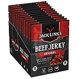 Jack Link's Beef Jerky Original – Proteinreiches Trockenfleisch vom Rind – Getrocknetes High Protein Dörrfleisch, 40g (6er Pack)