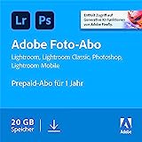 Adobe Creative Cloud 20GB:Photoshop&Lightroom|1 Jahr|PC/Mac Digital Download