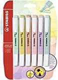 Textmarker - STABILO swing cool Pastel - 6er Pack - mit 6 verschiedenen Farben