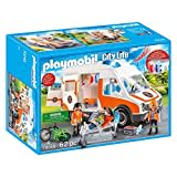 PLAYMOBIL City Life 70049 Rettungswagen mit Licht und Sound, Ab 4 Jahren