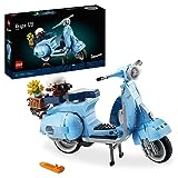 LEGO Icons Vespa 125, Motorrad-Modell zum Bauen, Vintage Roller aus Italien, Modellbausatz für Erwachsene, Austellungsstück als Zimmer-Deko, Geschenke für Frauen und Männer 10298