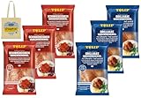 TULIP 3x 600 g Grill-Haxe + 3x 600 g Eisbein + Beutel | Tafelfertig Gegart Vakuumverpackt | einfach im Backofen zubereitet in ca. 30-40 Minuten | Schinkeneisbein und Schweinshaxe ohne Kühlung