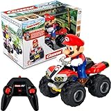 Carrera Mario Kart™, Mario - Quad ferngesteuertes Auto | Carrera RC | Offroad-Pistenaction | Maßstab 1:20 | Originale Nintendo-Lizenz | Bis zu 9 km/h | 30 min Fahrzeit | wiederaufladbarer Akku