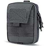 OneTigris Blade EDC Gürteltasche mit Tasche, Grau, 13 cm x 20 cm x 6,4 cm, Grau, 5"(L)*8"(L)*2.5"(E)/13cm*20cm*6.4cm