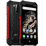 Ulefone Armor X-5(3GB RAM 32GB ROM) 4G Outdoor Smartphone Ohne Vertrag, MTK6763 Octa-Core, Android 9.0 5.5” IP68 / IP69K Robustes Handy, Dual-SIM, 13MP + 5MP + 2MP, 5000 mAh Akku, GPS NFC Rot