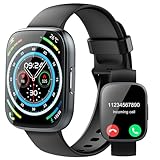 Smartwatch Herren Damen, 1,95" HD Fitnessuhr Damen mit Telefonfunktion, Smart Watch 112+ Sportmodi Fitnessuhr mit Herzfrequenz schrittzähler Schlafmonitor, IP68 Wasserdicht Sportuhr für Android iOS