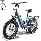 Fafrees [ OFFIZIELL F20 Master 48V/22,5AH/1080Wh Akku E-Bike Damen 20 Zoll, E Mountainbike Herren 60N.m Ebike MTB, Elektrofahrrad Hydraulische Scheibenbremsen, Fatbike für 165-200CM 150kg