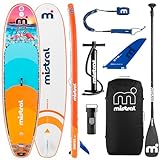 Mistral© SUP Board Set Aruba 10'6 - Stand up Paddling Board Aufblasbar - Für Familien - Stabil, Leicht, Komplettset mit Pumpe, Paddel & Leash