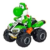 Carrera RC Mario Kart Yoshi Quad I Ferngesteuertes Quad Für Kinder und Erwachsene, Jungs & Mädchen I Einzigartige Mario Lizenz I Langanhaltender Fahrspaß Dank LiFePo4 Akku I Robuste Luftreifen