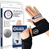 Dr. Arthritis Von Ärzten Entworfen, Leichte Handgelenk Bandage, Handgelenkstütze/Sehnenscheidenentzündung Bandage/Karpaltunnel Schiene, Handbandage Rechts/Links [Schwarz, Paar]