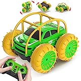 MaxTronic Direktladung Ferngesteuertes Auto, Stunt 360° Flips Drehbar Kinder ab 3 Jahre, Wasserdichter RC Monstertruck Offroad Pool Strand Spielzeug, Coolem Licht, Geschenk für Mädchen Jungen