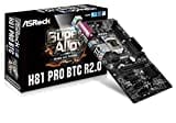 Asrock H81 Pro BTC R2.0 Hauptplatine schwarz/grau/braun/rot