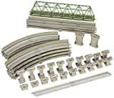 Tomytec 910275 Schienen-Startset, Oval, mitBrücke, One Size